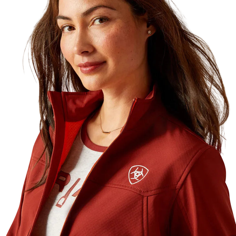Ariat Women's New Team Softshell Jacket - Fired Brick