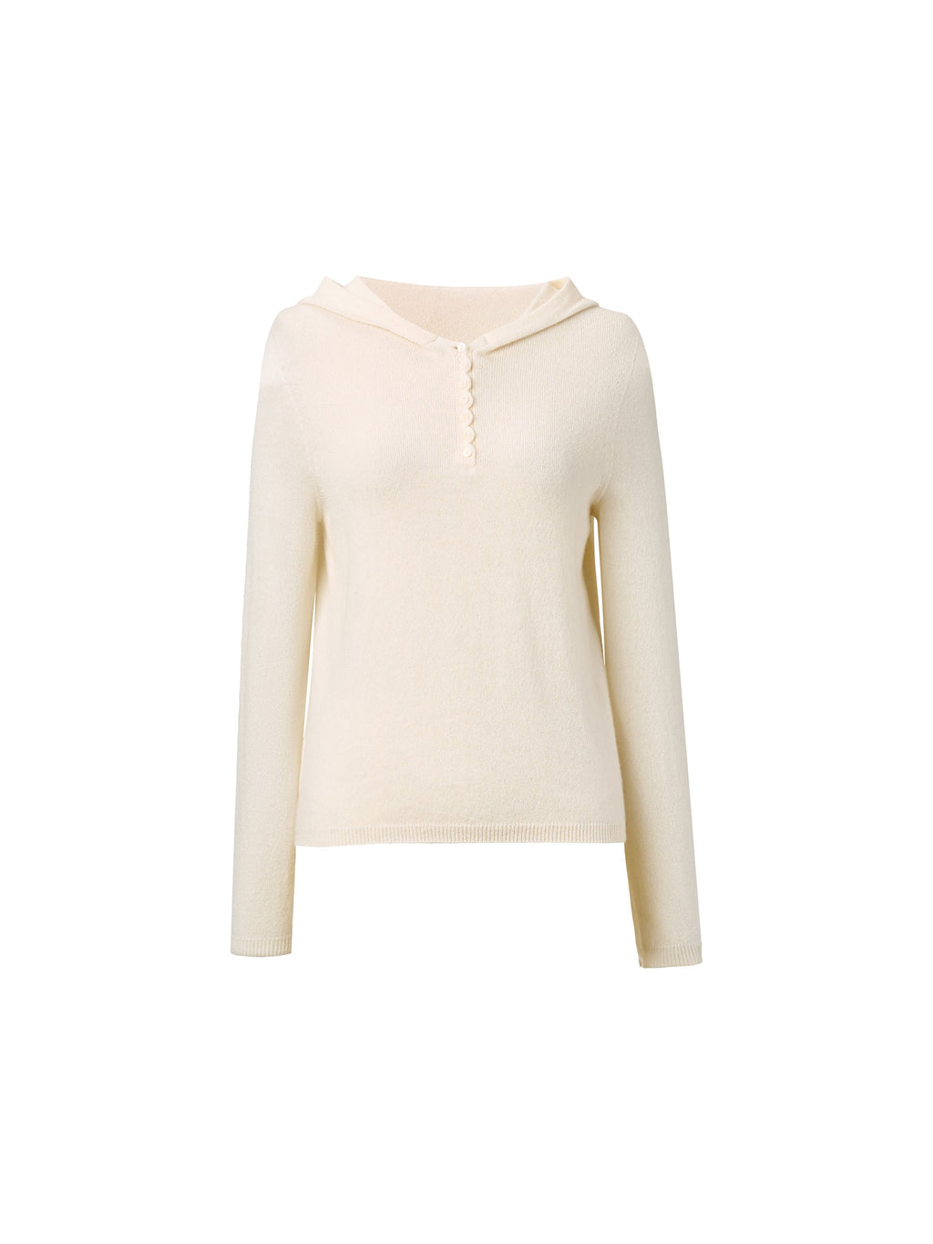 100% Cashmere Seamless Women Knit Hoodie