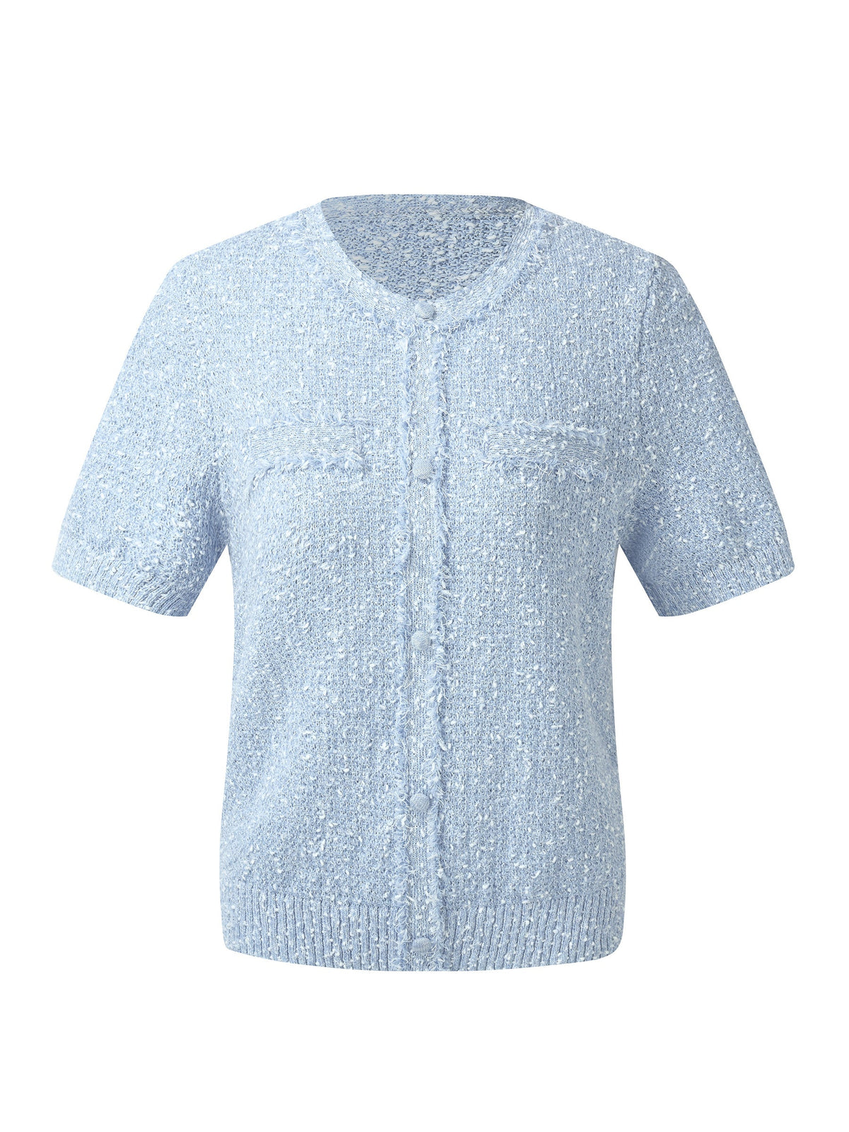 Frayed Edge Women Knit Top