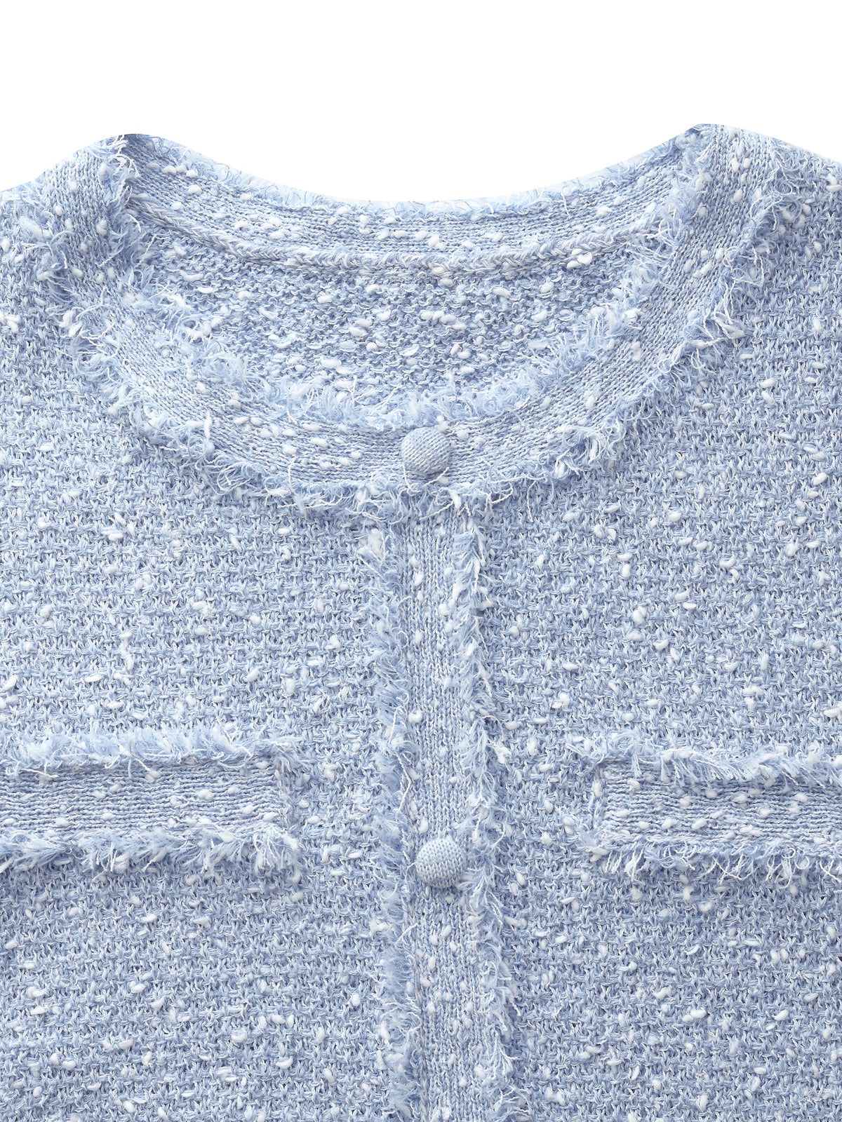 Frayed Edge Women Knit Top