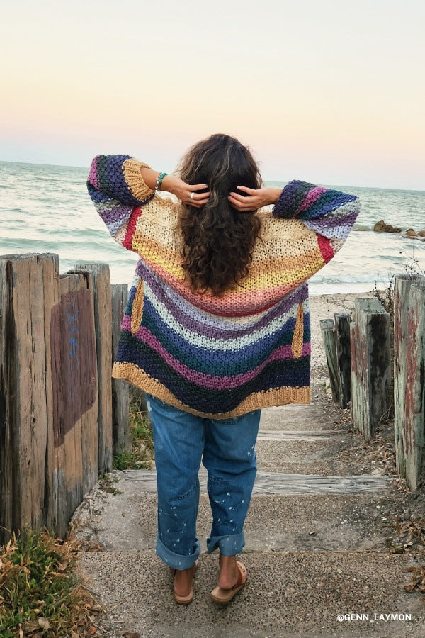 Wrapped up in Color Knit Cardigan - Neutral - Pre Order
