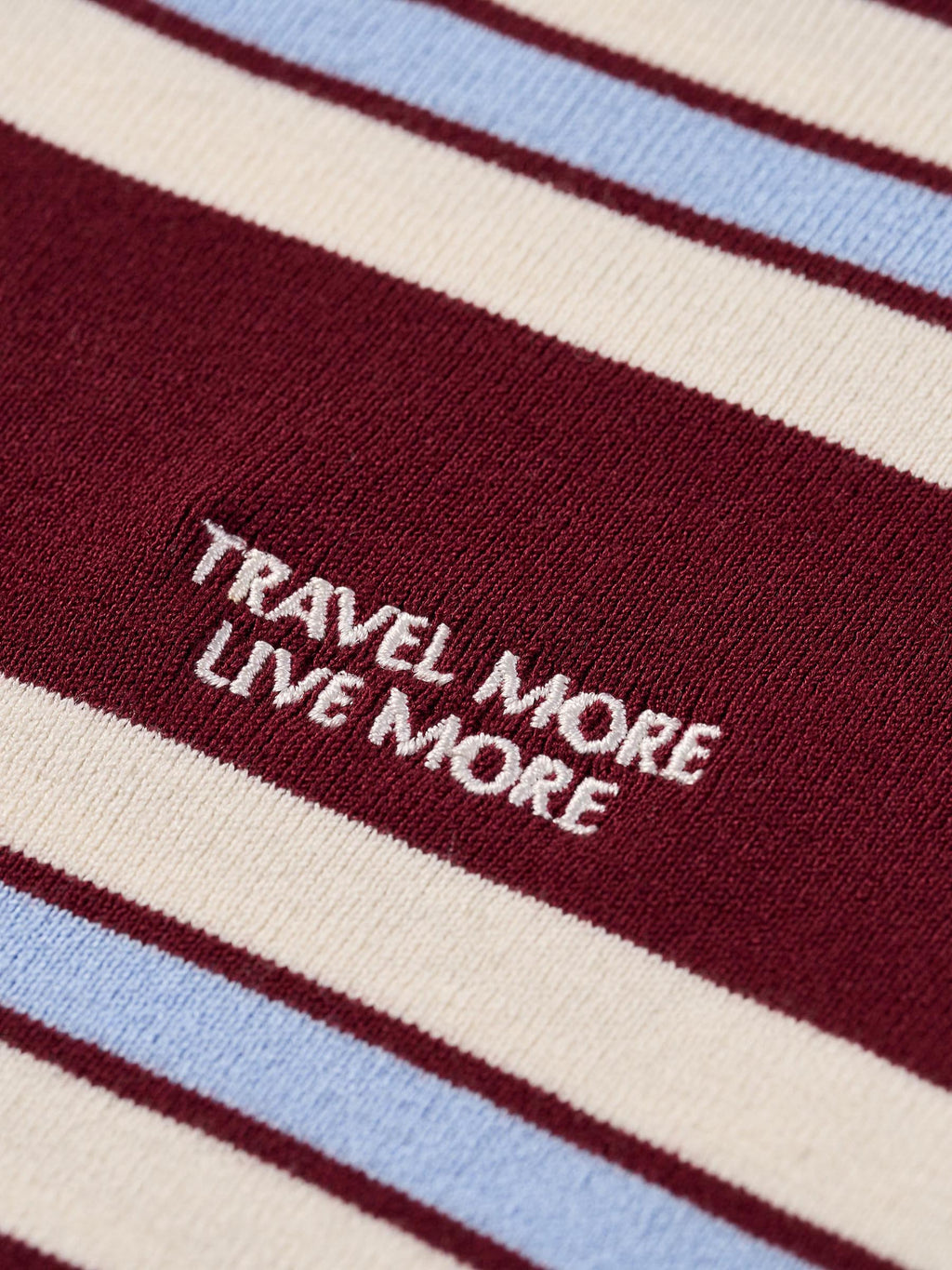 Tencel Blend Multicolored Stripe Letter Embroidered Women Cardigan