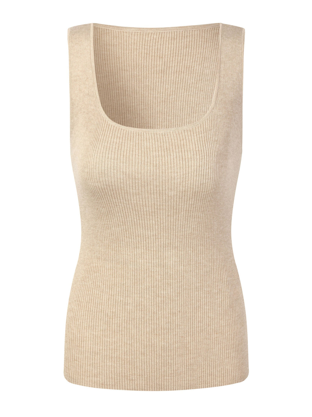 Square Neck Women Knit Tank Top