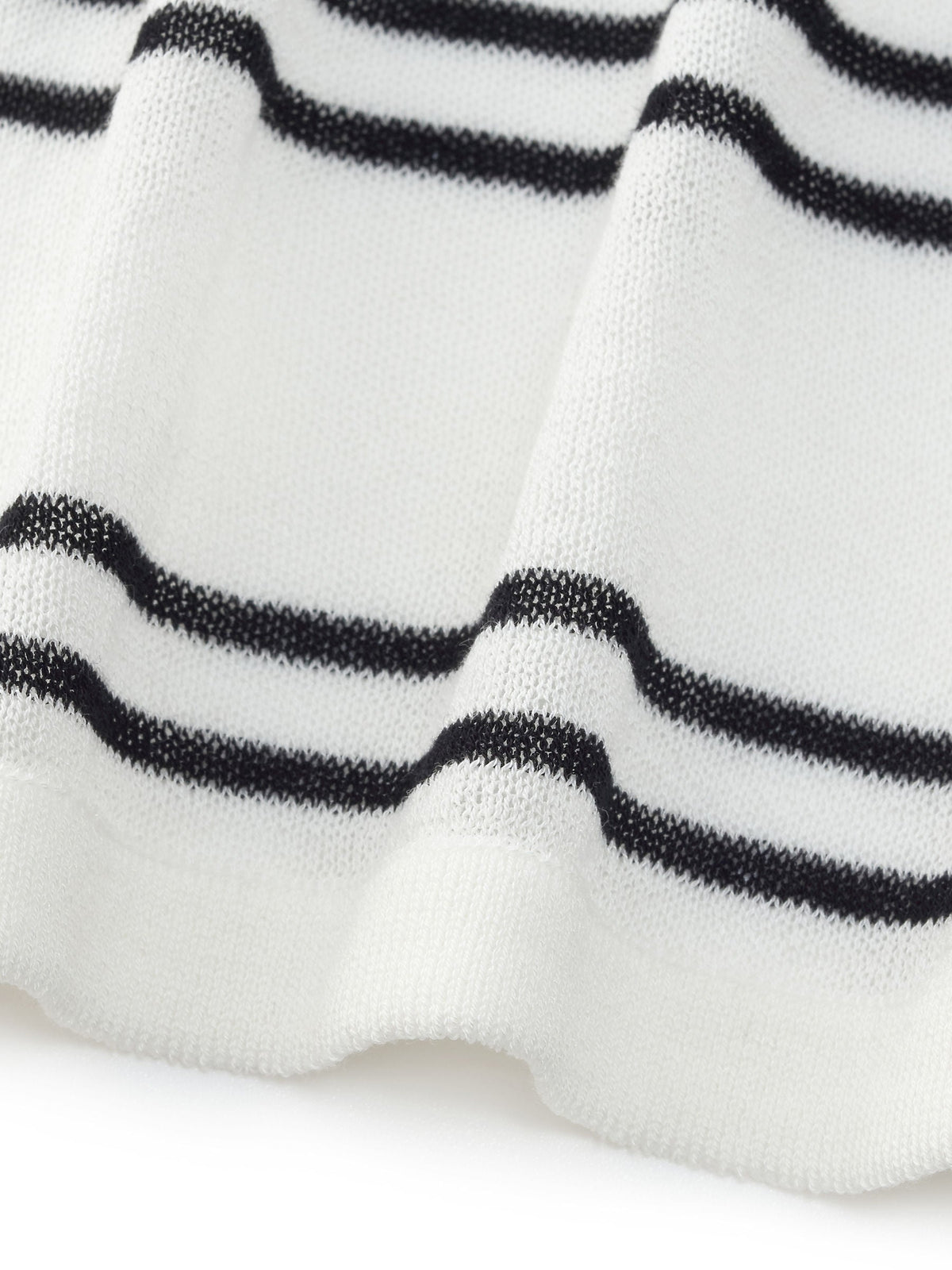 Lyocell Mulberry Silk Blend Stripe Women Knit Top