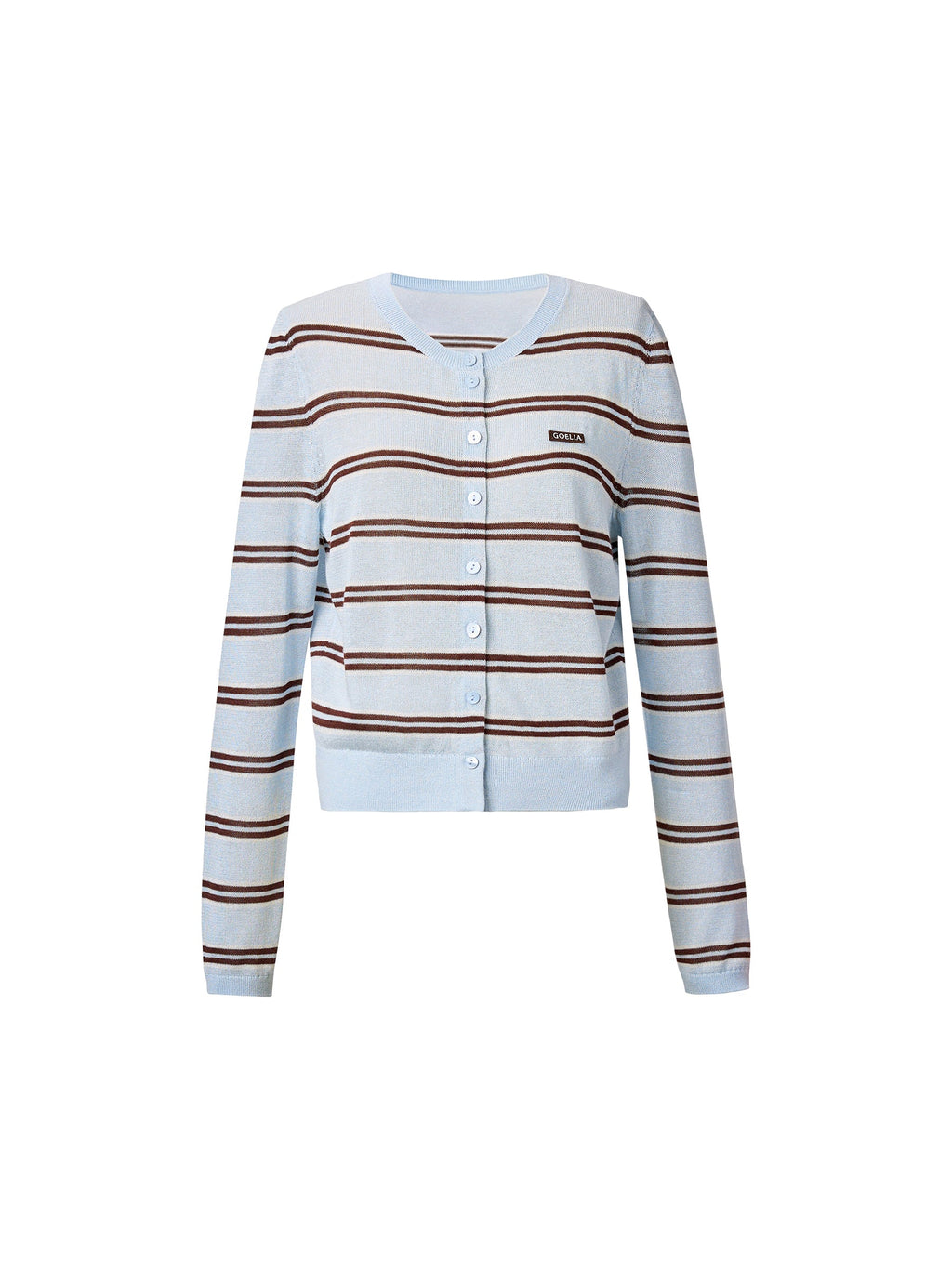Navy Combo Stripe Women Cardigan