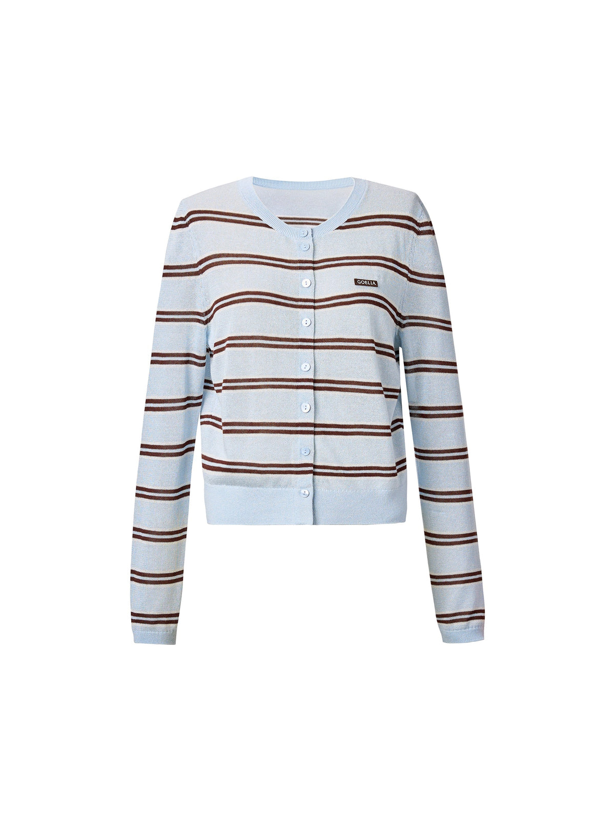 Navy Combo Stripe Women Cardigan