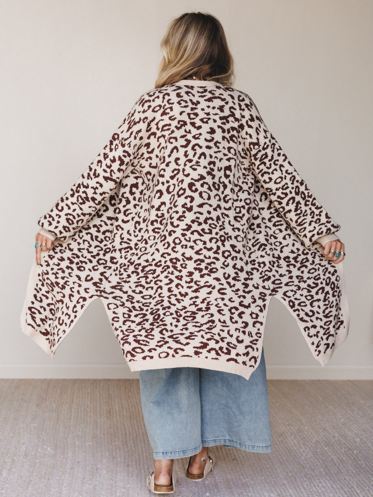 Jungle Grove Animal Print Cardigan - Brown Multi