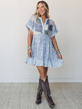 Blossom Caravan Dress - Blue Combo - Pre Order