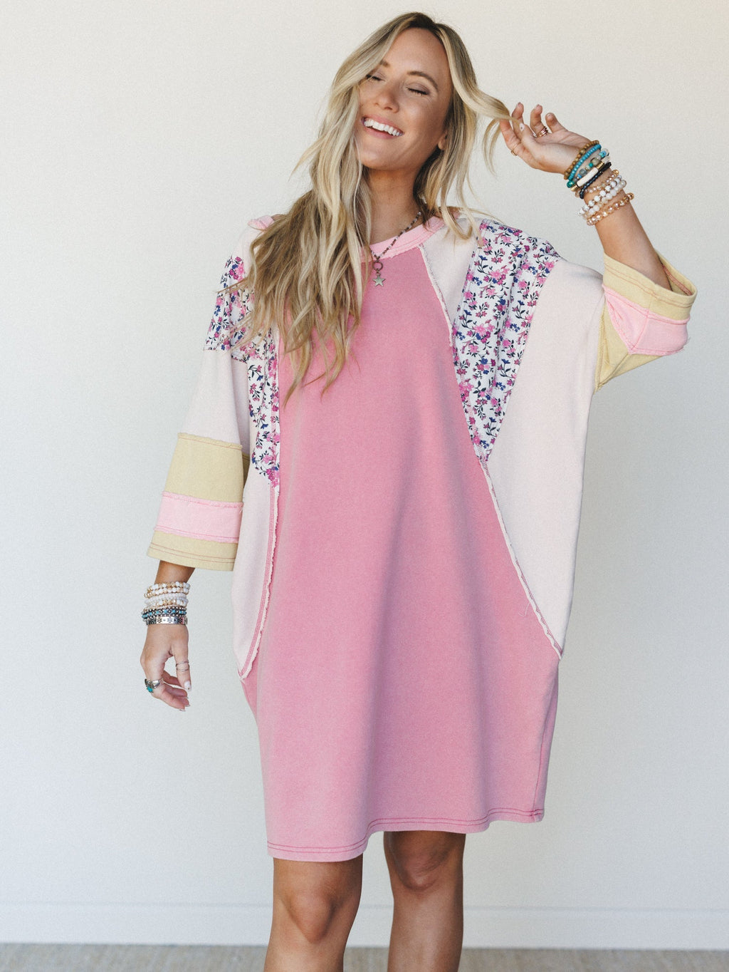 Endlessly Yours Terry Knit Dress - Rose - Pre Order