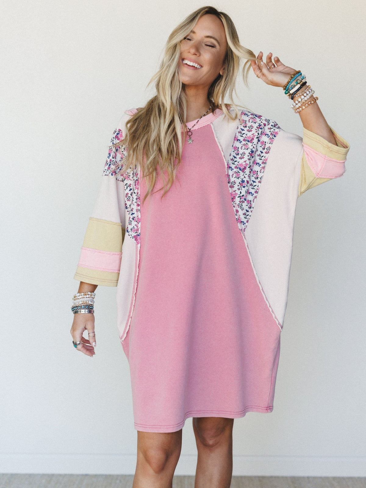 Endlessly Yours Terry Knit Dress - Rose - Pre Order