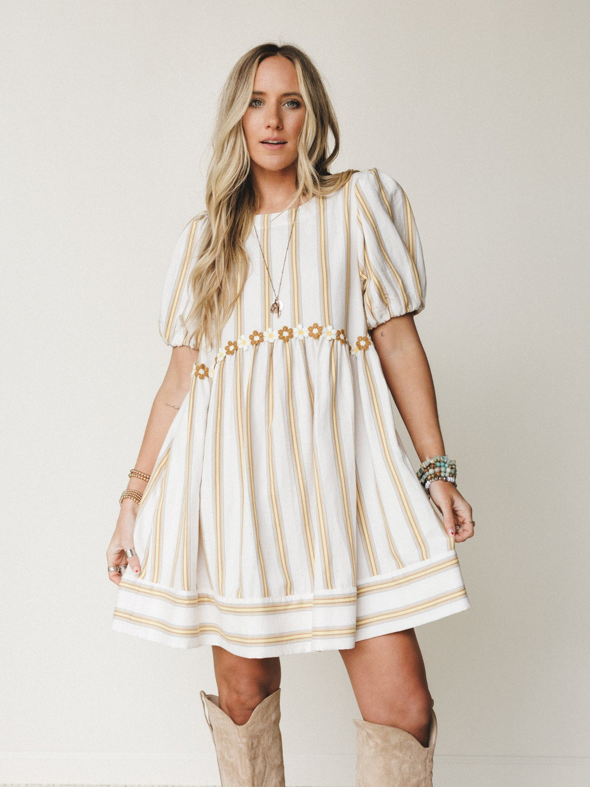 Solar Flare Dress - Oatmeal - Pre Order