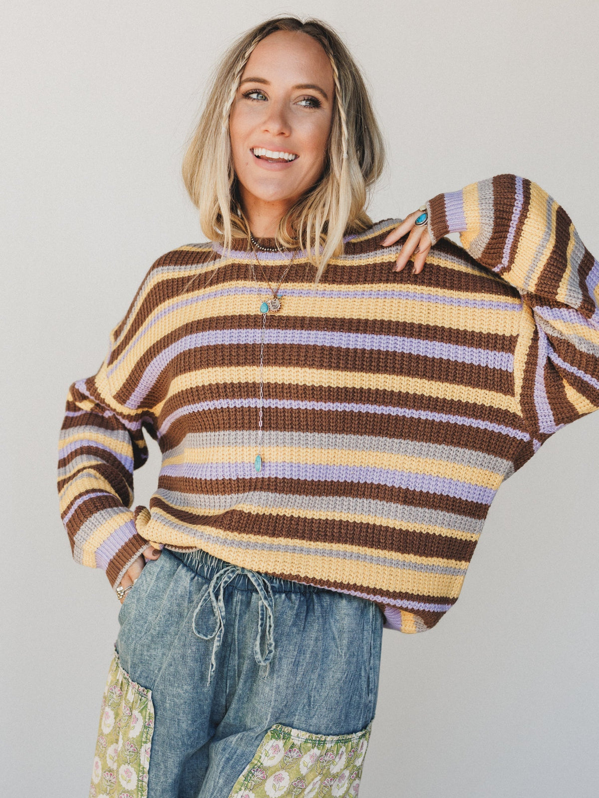 Nomad Line Sweater - Yellow