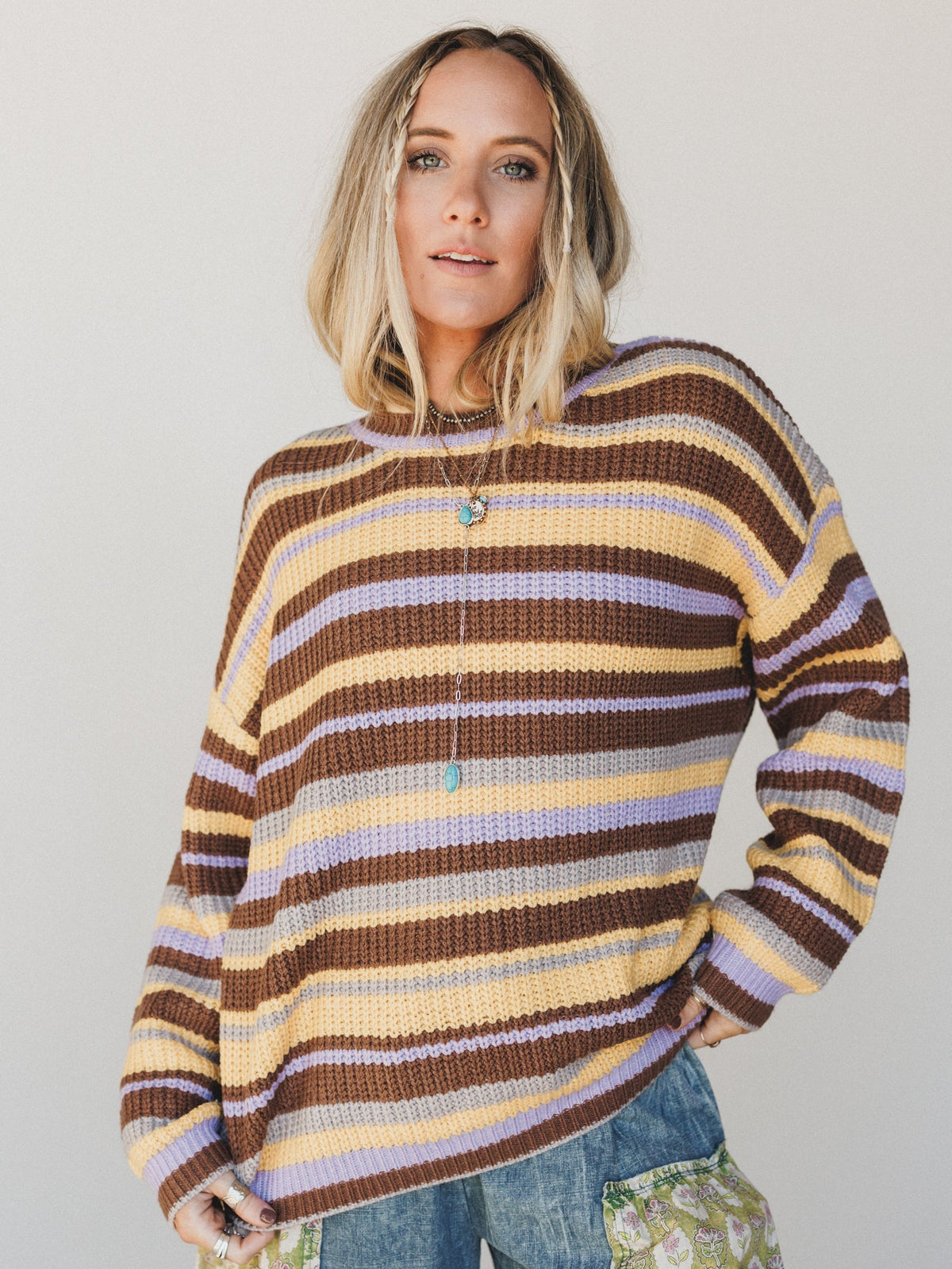 Nomad Line Sweater - Yellow
