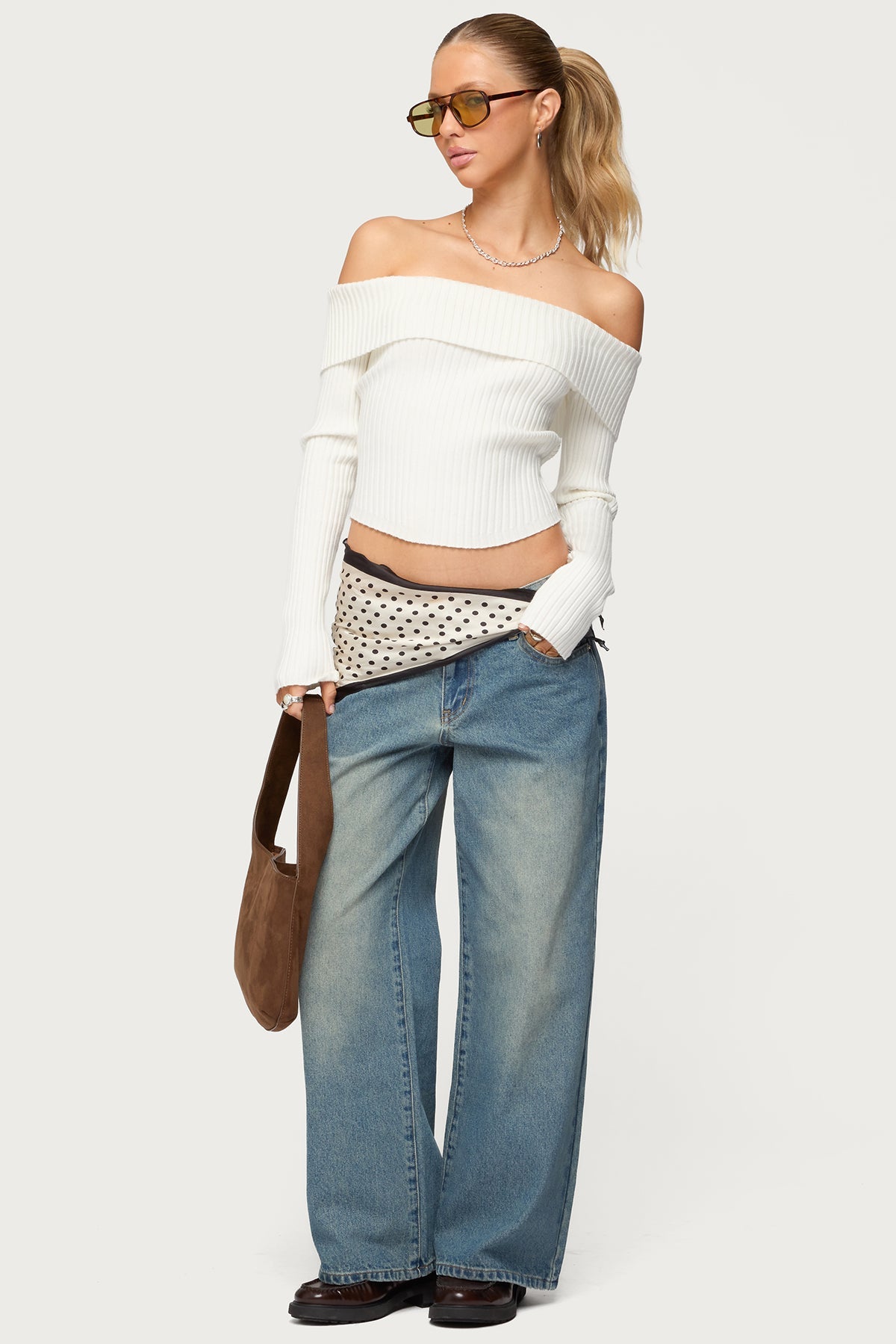 Lauren Knit Foldover Top