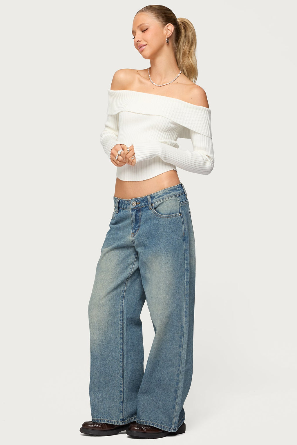 Lauren Knit Foldover Top