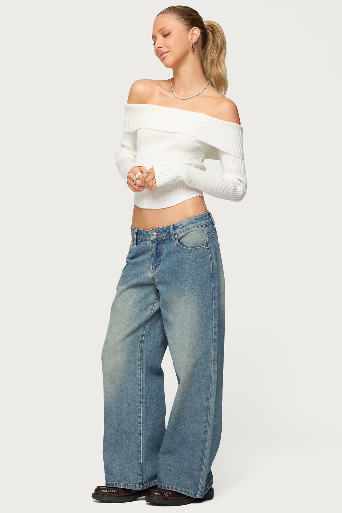 Lauren Knit Foldover Top