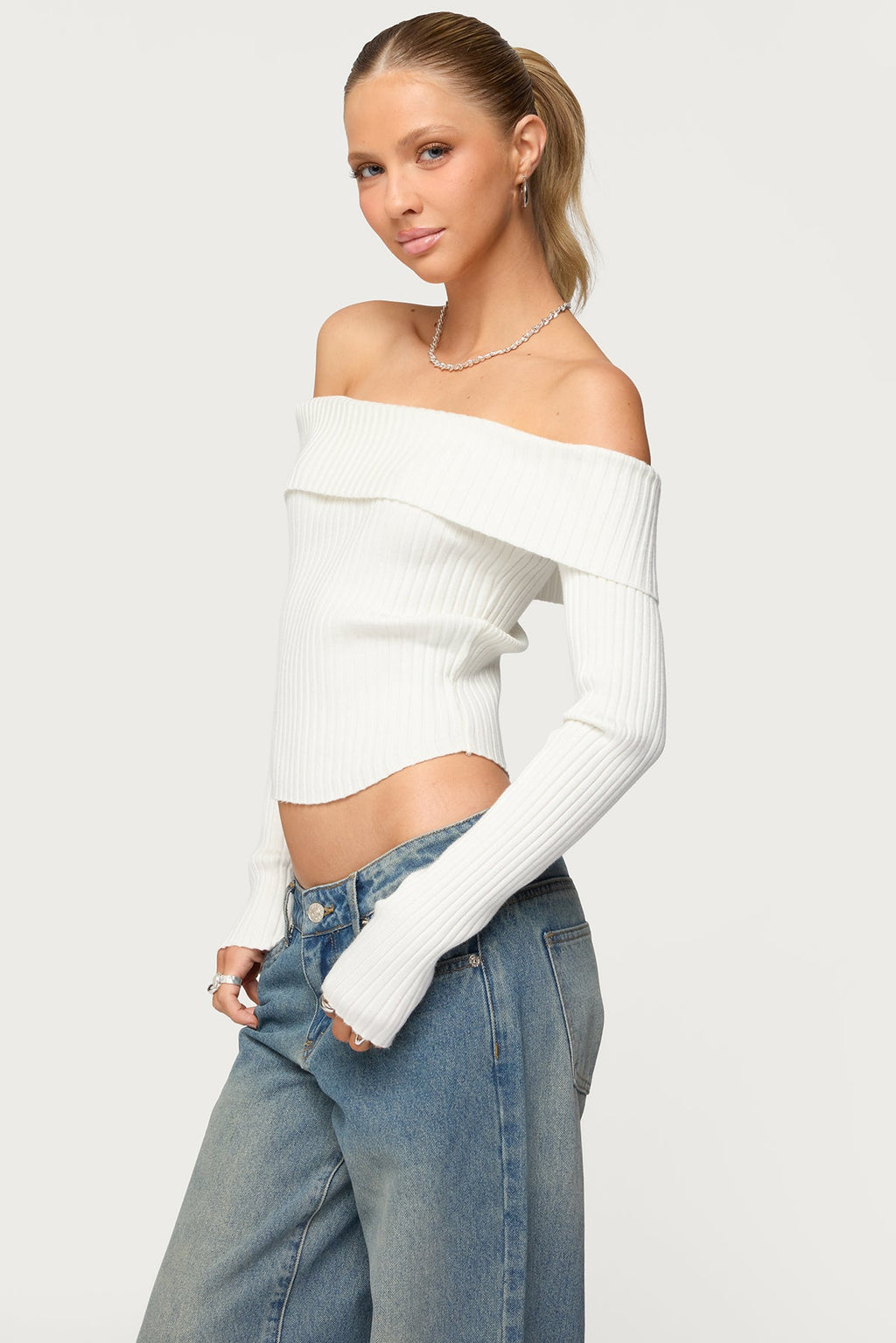 Lauren Knit Foldover Top