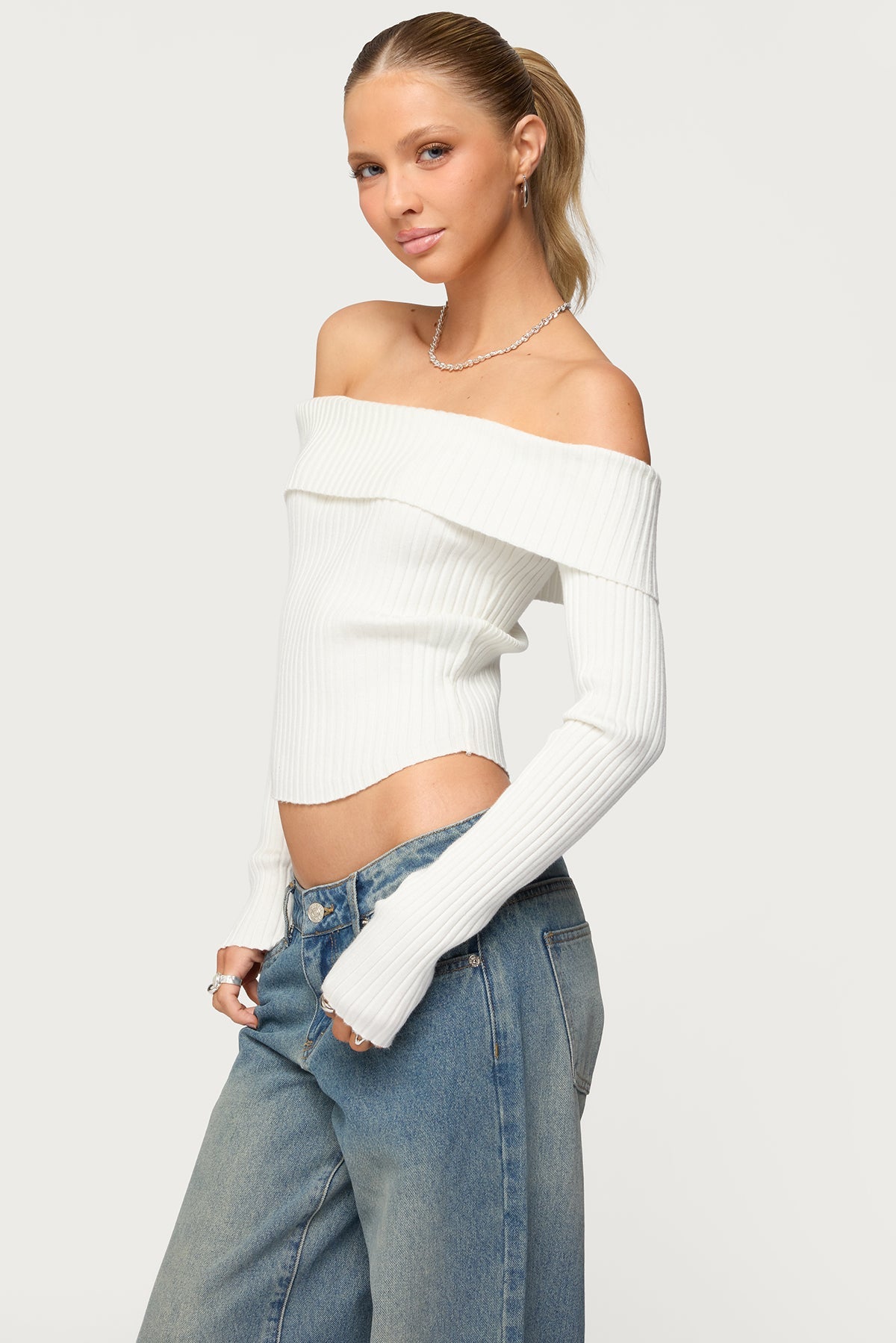 Lauren Knit Foldover Top