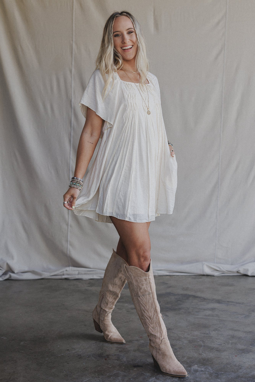 Darling Meadows Dress - Cream - Pre Order