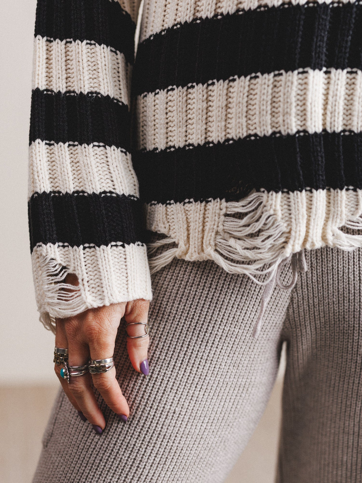 Moon Picnic Sweater - Black