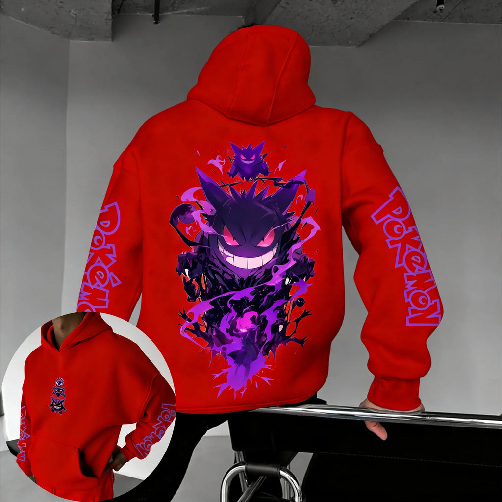 Game Gengar Collaboration Hoodie Spring/summer New Harajuku Men's and Women's Loose Casual Parent-child Sweater