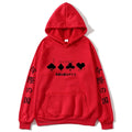 Hoodies Men Cartoon Cards Sweatshirt Harajuku Graphic Streetwear Women Anime Tops Men Clothing Y2k Sudaderas