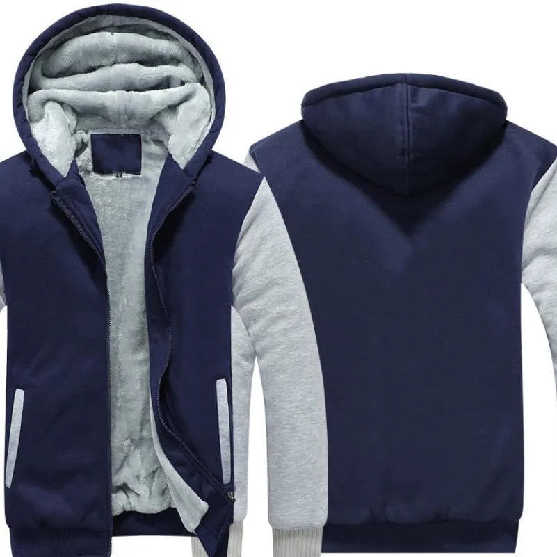 Spring  Autumn high quality Custom Sweatshirt Streetwear Thicken Hooded Hoodies Mens Zipper classic Jackets