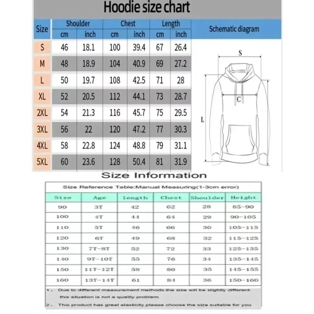 Anime Mewtwo Double Printed Hoodie for Men and Women Autumn/Winter  Harajuku Large Size Casual Trend Sweater