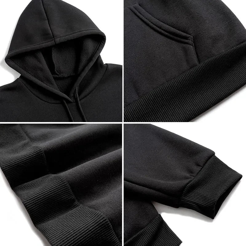 Hoodies Men Cartoon Cards Sweatshirt Harajuku Graphic Streetwear Women Anime Tops Men Clothing Y2k Sudaderas