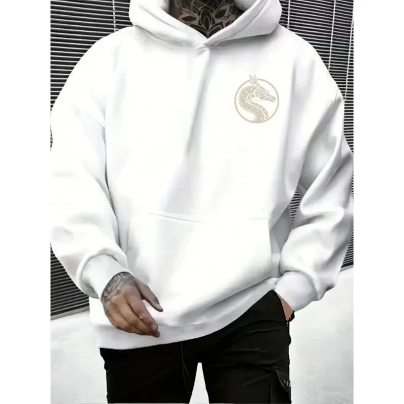 Japanese Style Print Hoodie Casual Comfortable Sweatshirt with Hood for Fans and Daily Wear