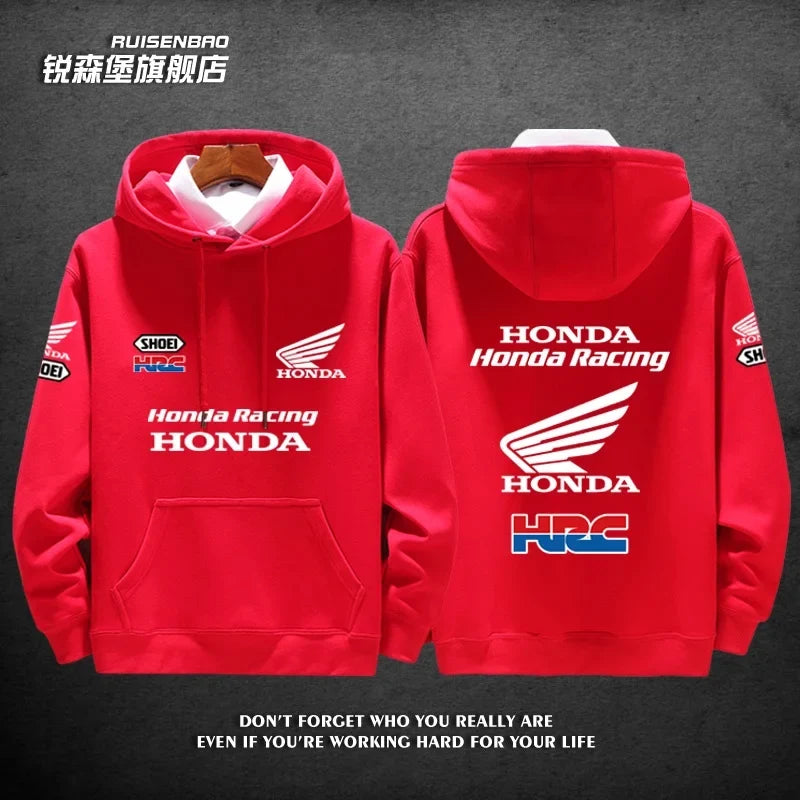 Racing Team Gold Wing Men's and Women's Autumn and Winter Hoodies Fashion Sports Pullovers