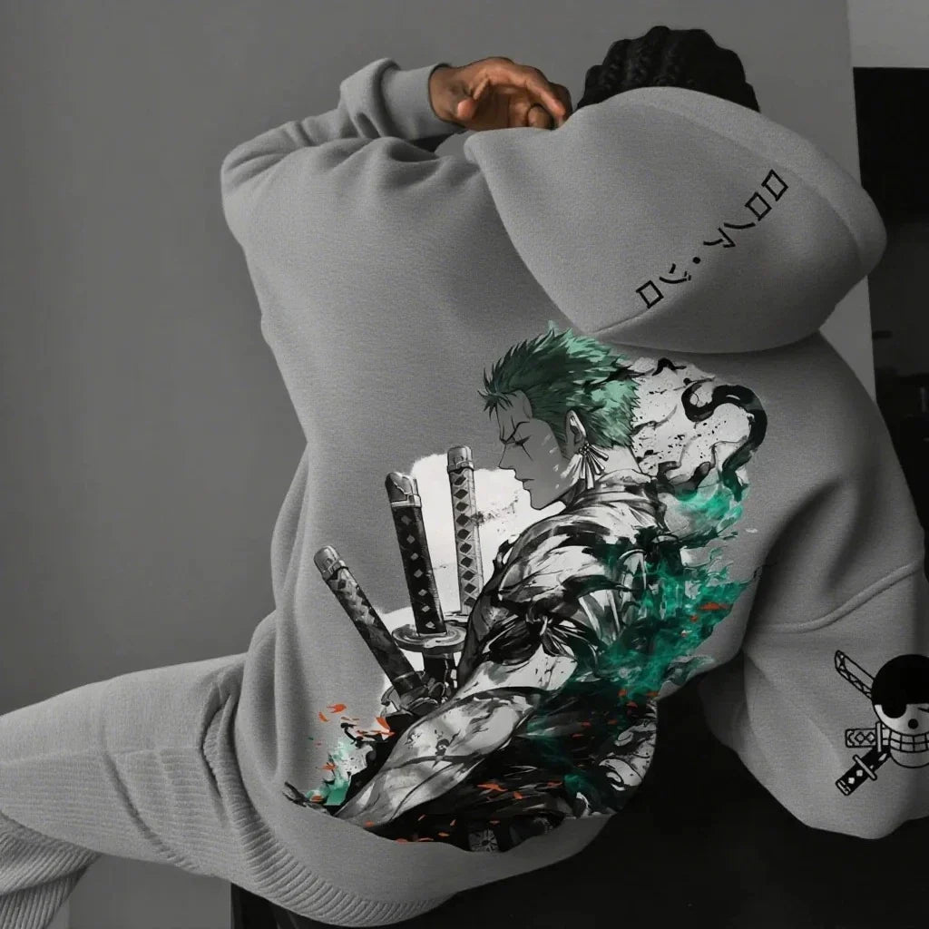 Anime Men Women Hooded Sweatshirt Streetwear Casual Pullover Hoodie Graphic Print Long Sleeve Spring Autumn Tops