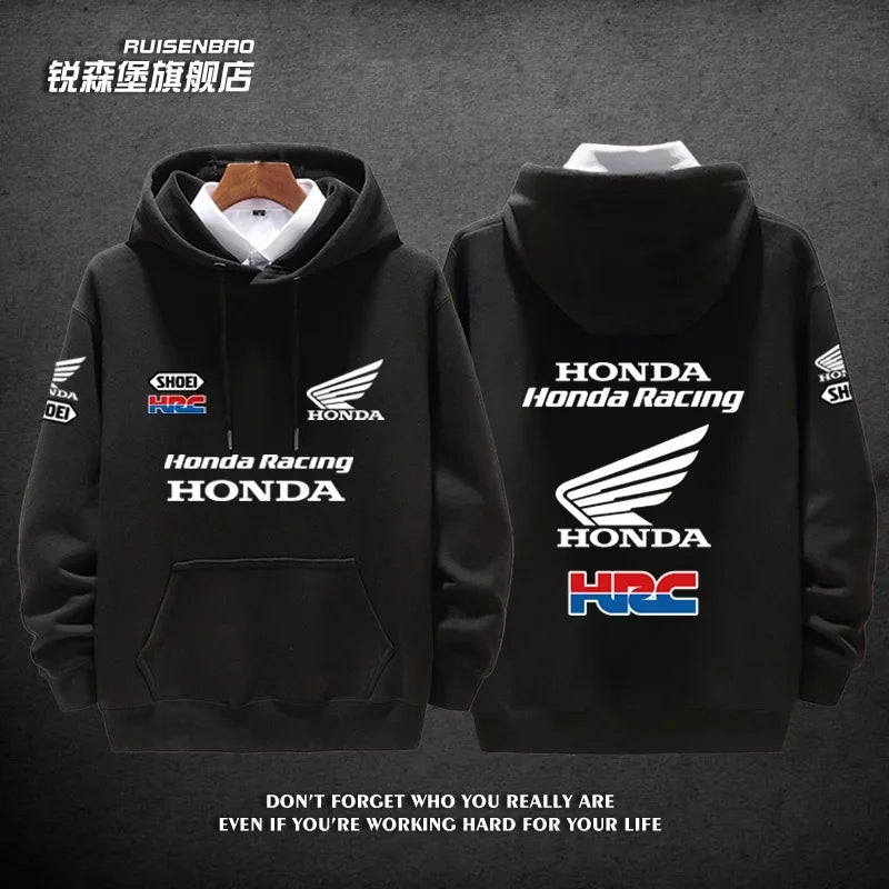 Racing Team Gold Wing Men's and Women's Autumn and Winter Hoodies Fashion Sports Pullovers
