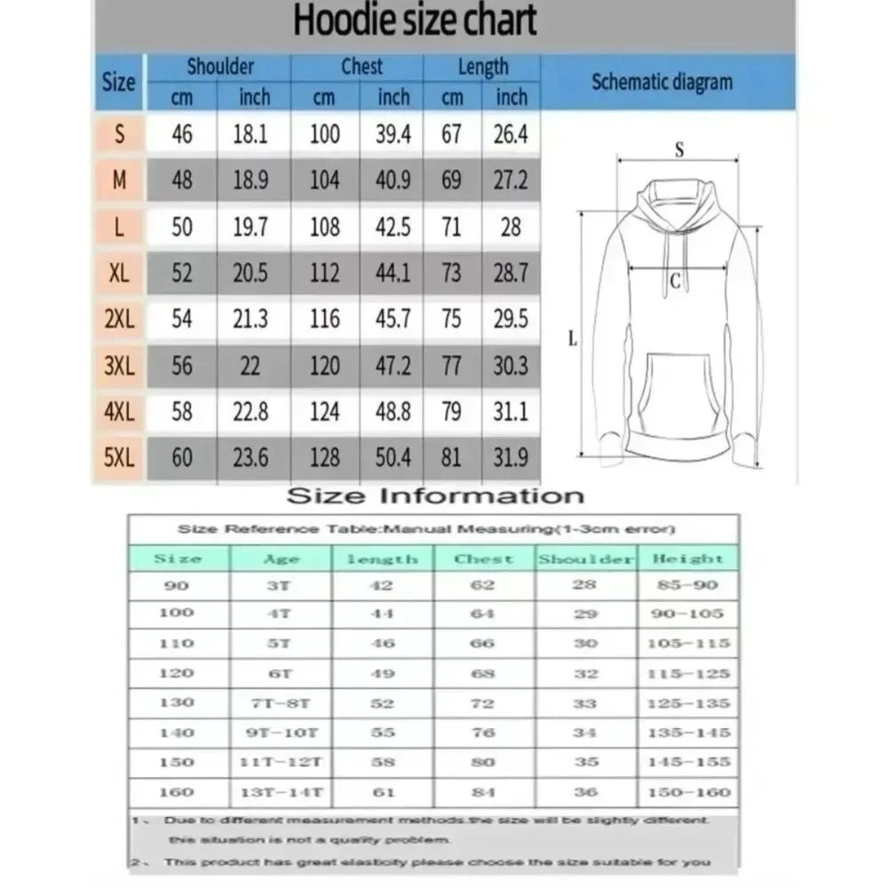 Anime Mewtwo Double Printed Hoodie for Men and Women Autumn/Winter  Harajuku Large Size Casual Trend Sweater