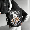 Autumn/Winter Japanese Hot Blood Anime Classic Luffy 5th Grade Hoodie for Men and Women. Casual and Comfortable Top