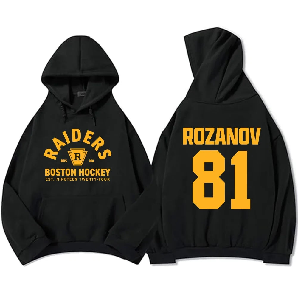 Hoodies Shane Hollander 24 Scott Hunter 21 Sweatshirt  Montreal Metros Boston Raiders Clothing