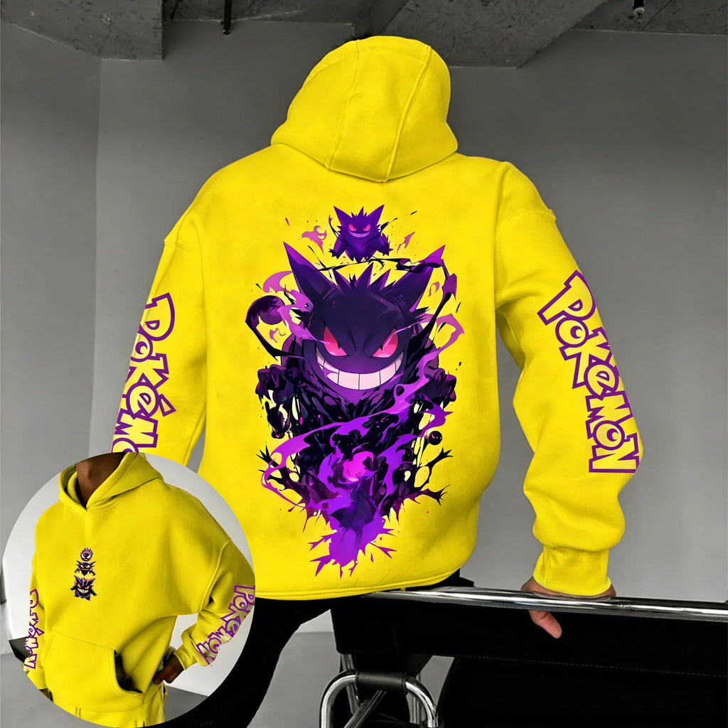 Game Gengar Collaboration Hoodie Spring/summer New Harajuku Men's and Women's Loose Casual Parent-child Sweater