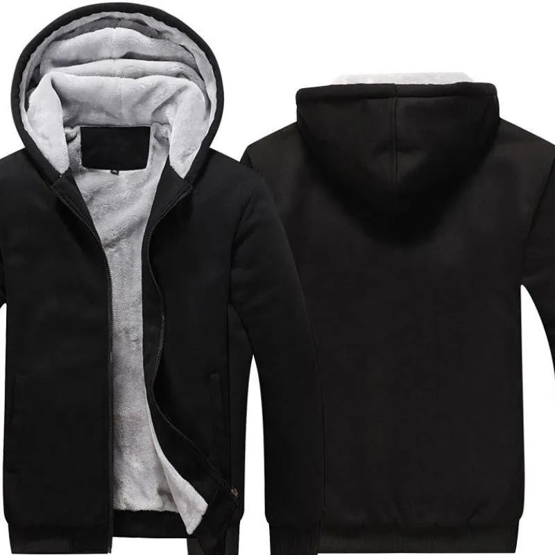 Spring  Autumn high quality Custom Sweatshirt Streetwear Thicken Hooded Hoodies Mens Zipper classic Jackets