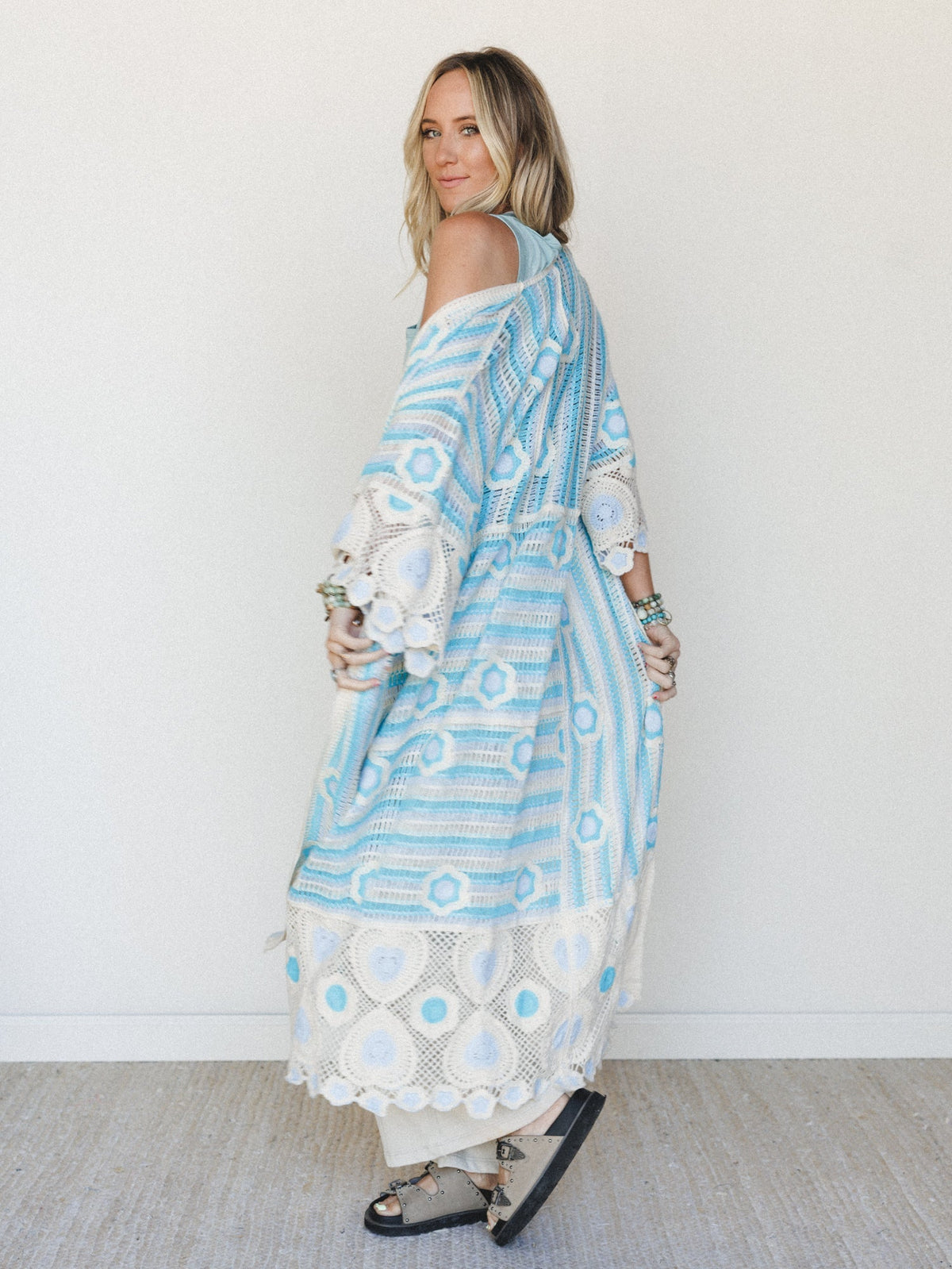 Spring Groove Duster - Sky Multi