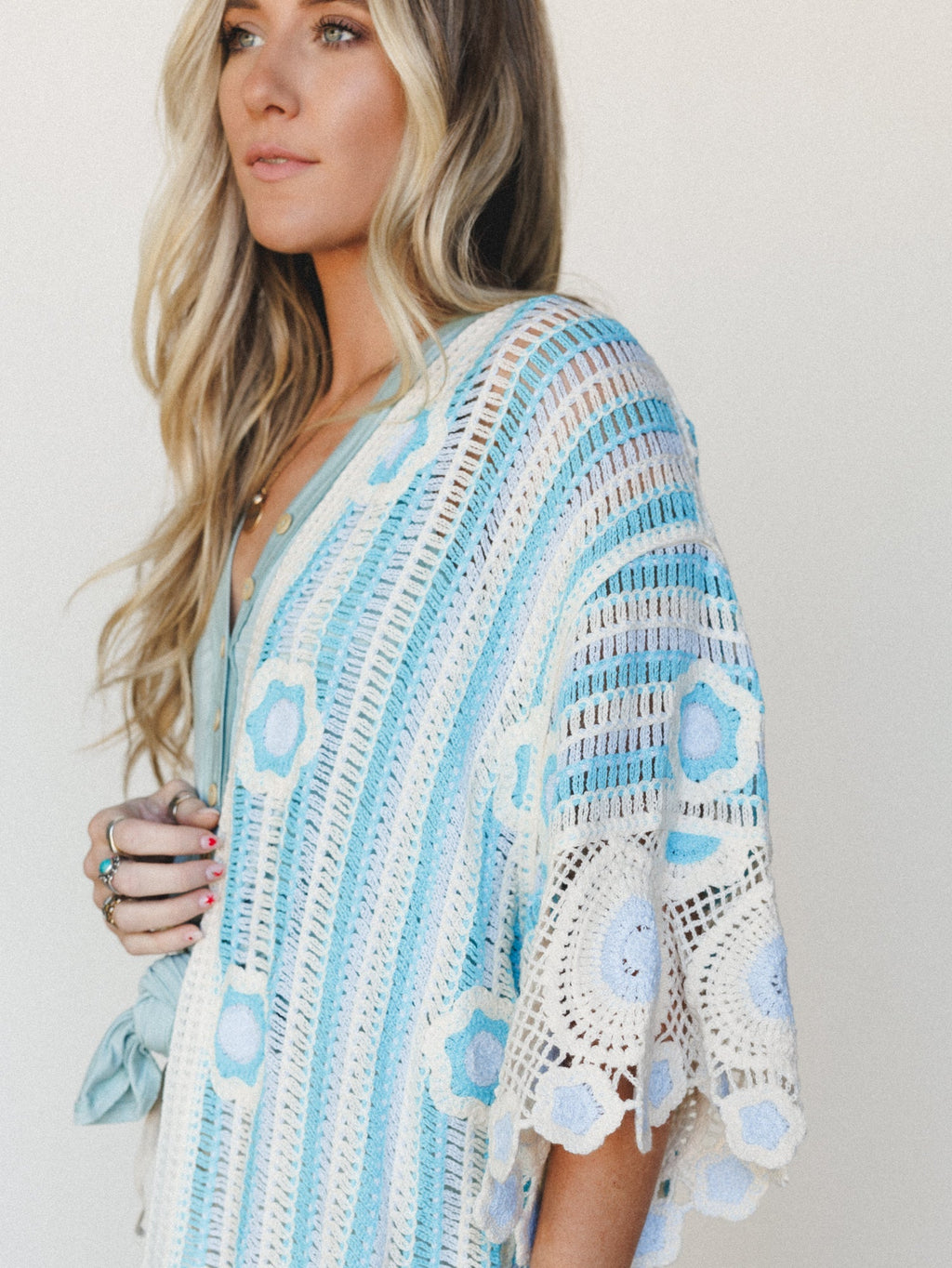 Spring Groove Duster - Sky Multi