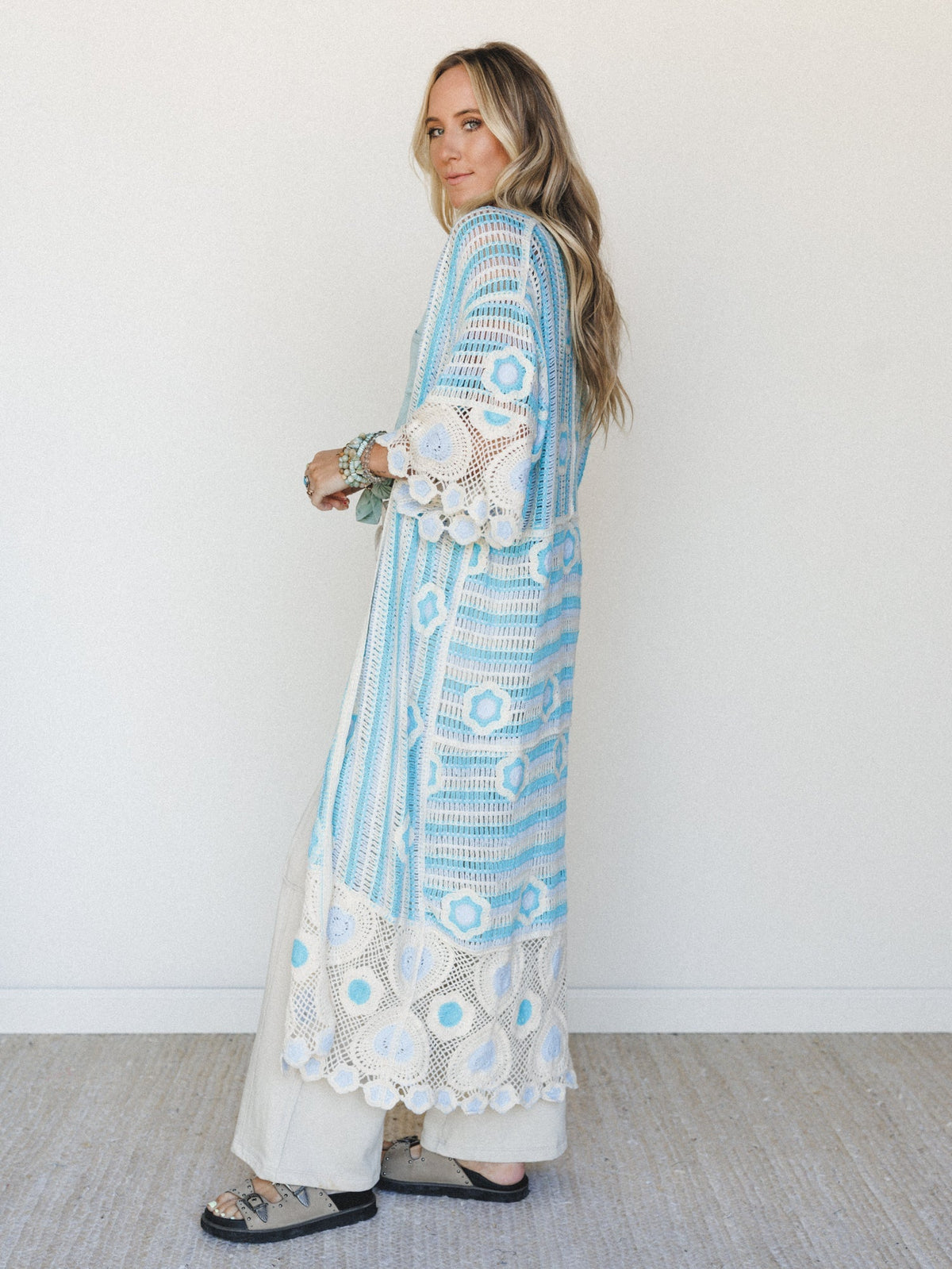 Spring Groove Duster - Sky Multi