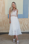 Boho Dreamer Slip Dress - Cream - Pre Order