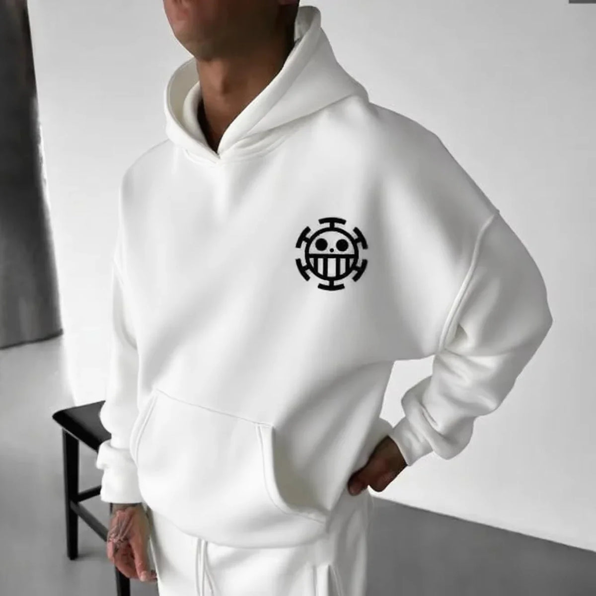 Anime Men Hooded Sweatshirt Spring Autumn Cotton Streetwear Casual Hoodie Graphic Print Cosplay Long Sleeve Tops