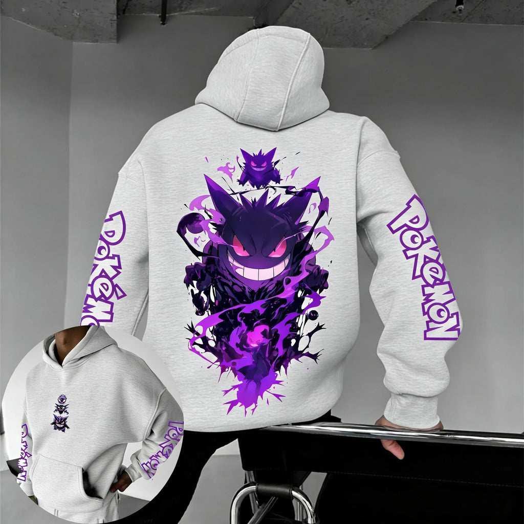 Game Gengar Collaboration Hoodie Spring/summer New Harajuku Men's and Women's Loose Casual Parent-child Sweater