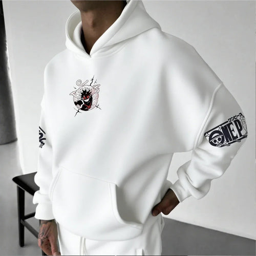 Anime Hoodie Men Women One Piece Luffy Gear 5 Nika Streetwear Casual Pullover Sweatshirt Autumn Winter Cosplay Long Sleeve Tops