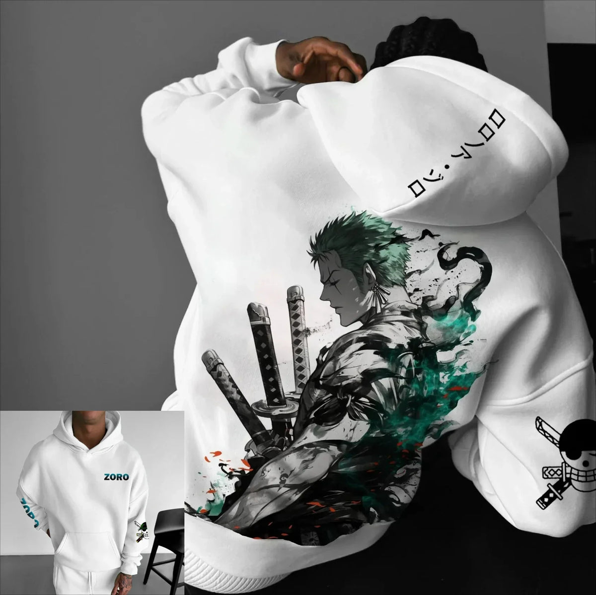 Anime Men Women Hooded Sweatshirt Streetwear Casual Pullover Hoodie Graphic Print Long Sleeve Spring Autumn Tops