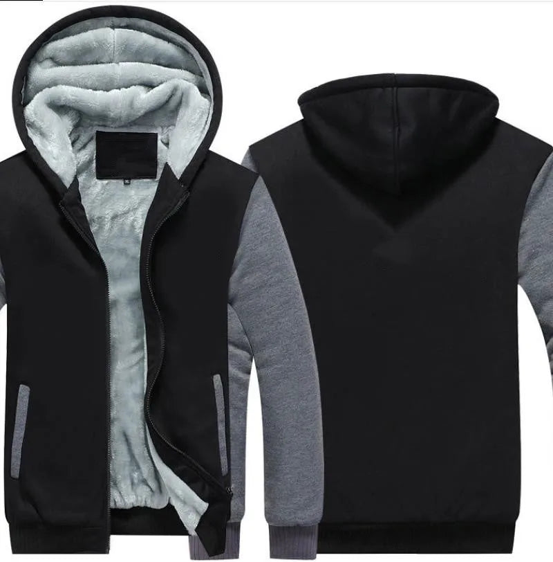 Spring  Autumn high quality Custom Sweatshirt Streetwear Thicken Hooded Hoodies Mens Zipper classic Jackets