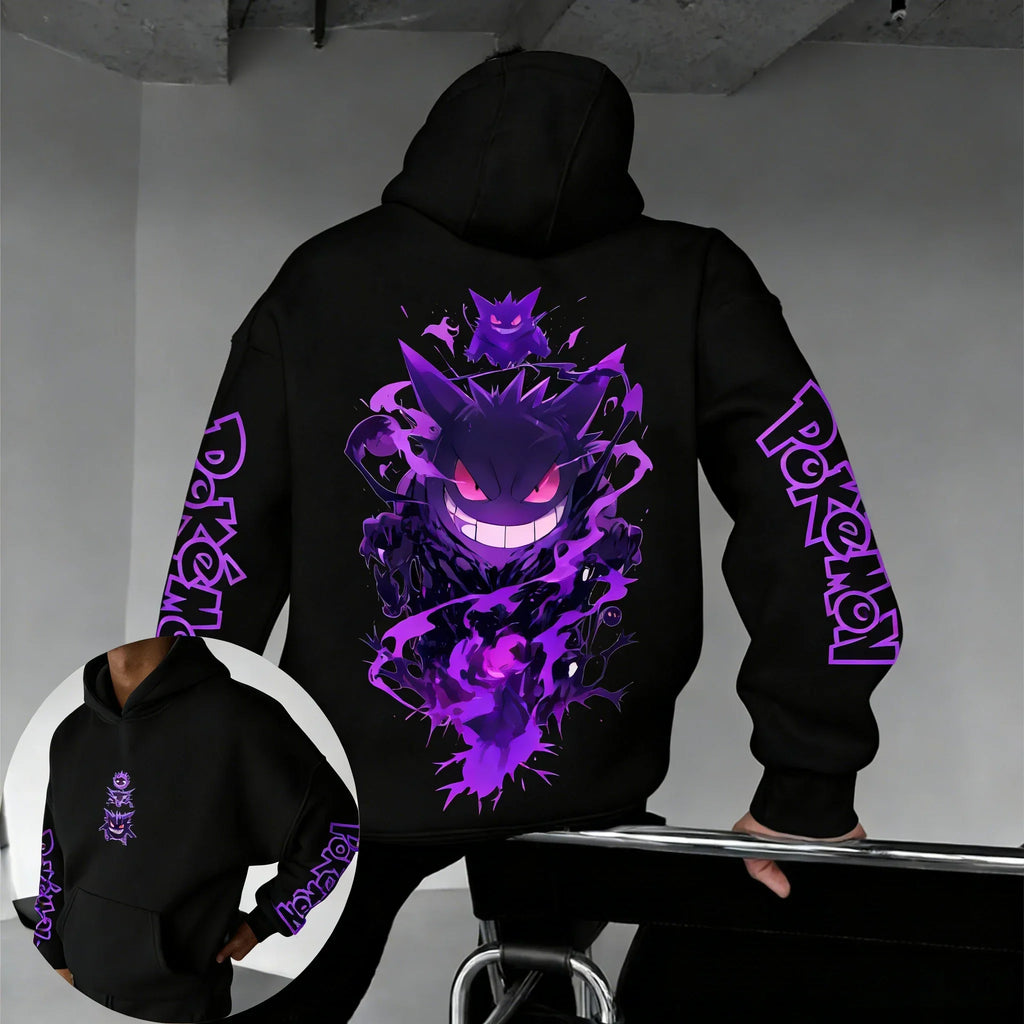 Game Gengar Collaboration Hoodie Spring/summer New Harajuku Men's and Women's Loose Casual Parent-child Sweater