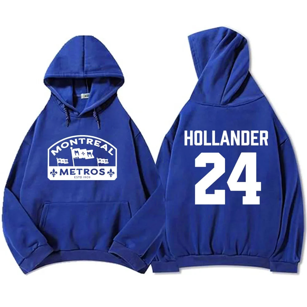 Hoodies Shane Hollander 24 Scott Hunter 21 Sweatshirt  Montreal Metros Boston Raiders Clothing