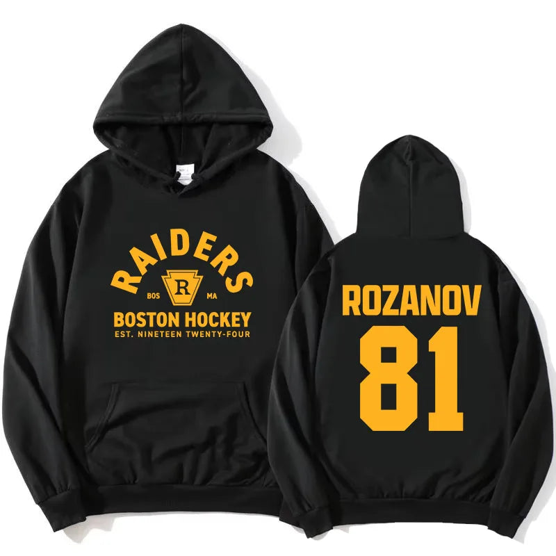 Hoodies Shane Hollander 24 Scott Hunter 21 Sweatshirt  Montreal Metros Boston Raiders Clothing